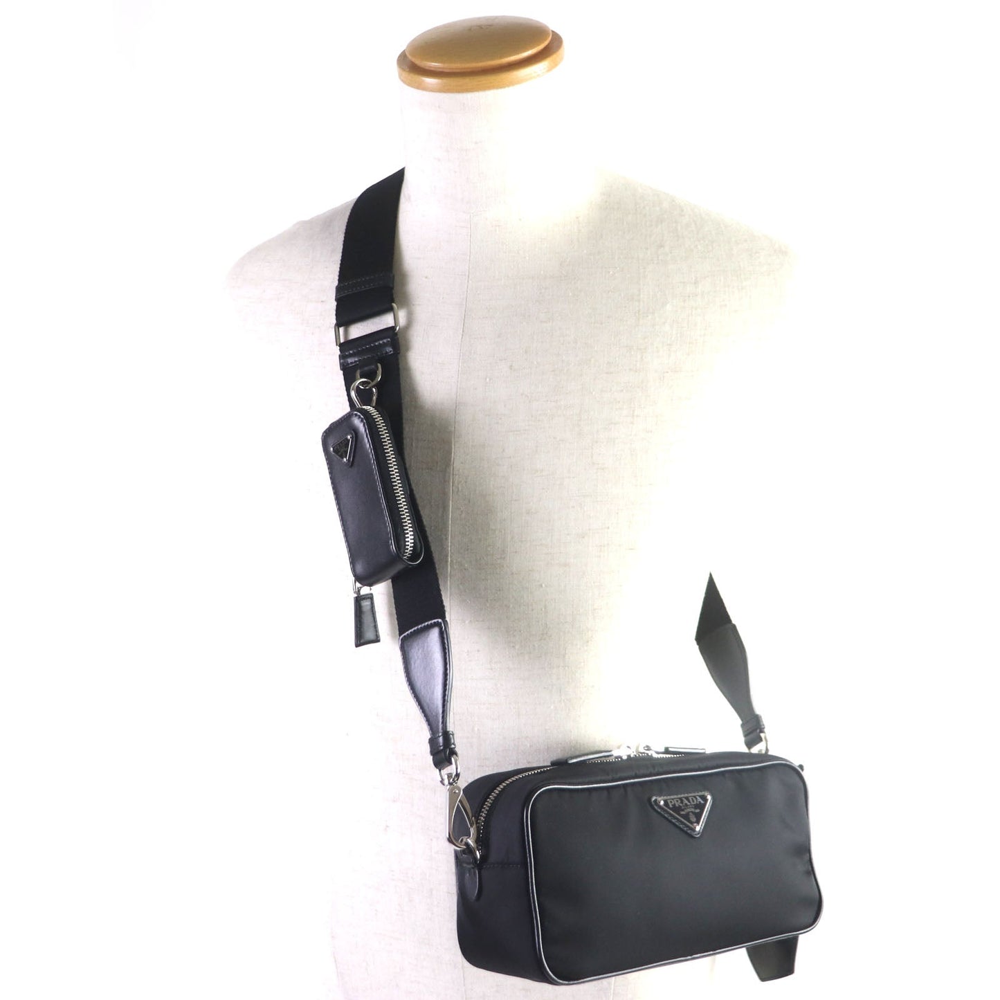 PRADA Shoulder Bag 1BH197 Nylon black