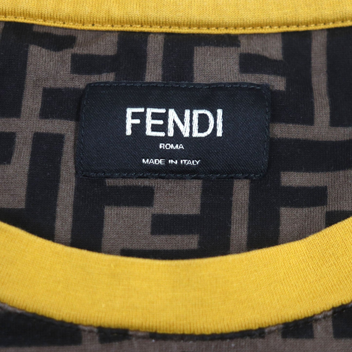 FENDI Short sleeve T-shirt FY0936 cotton Brown L