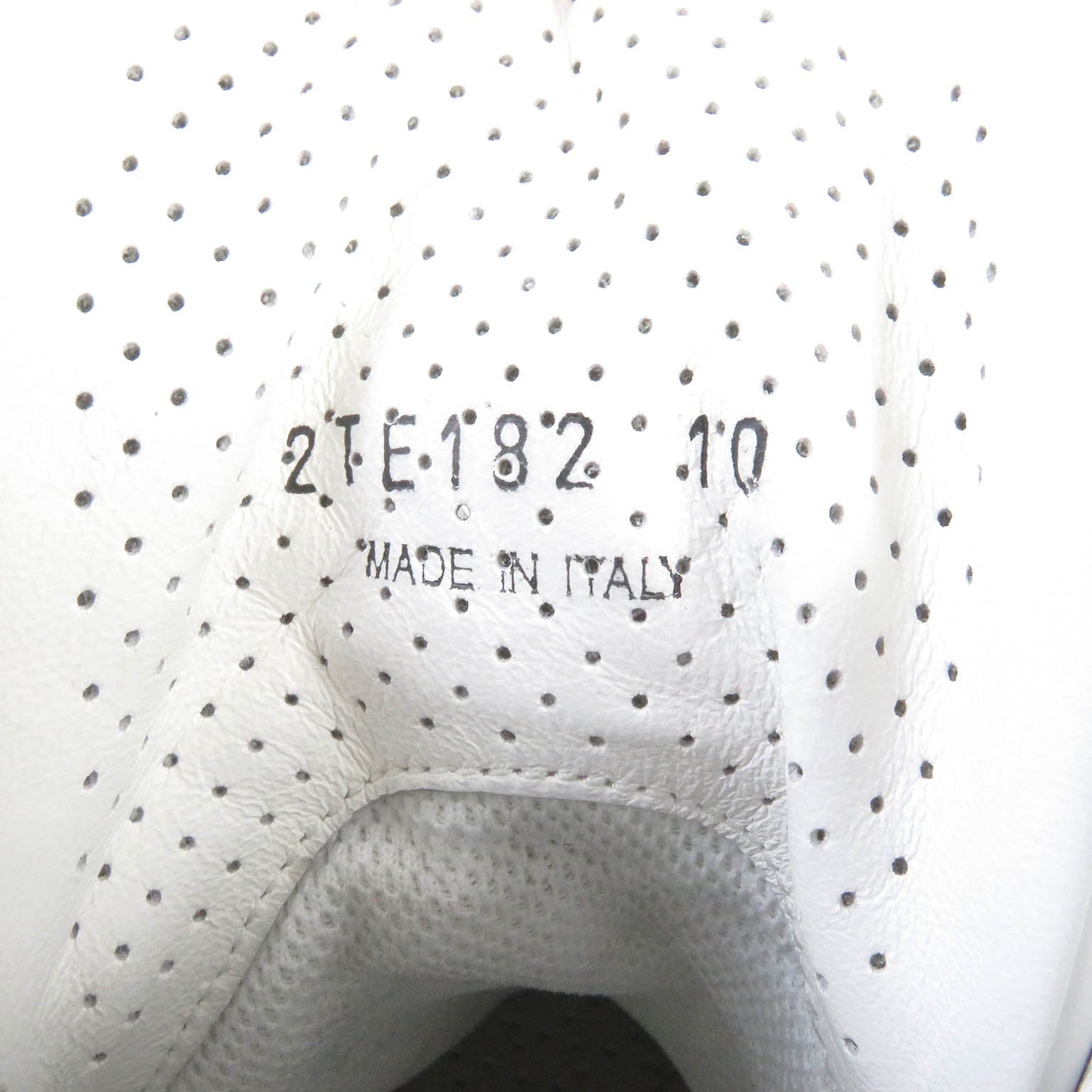PRADA High cut sneakers 2TE182 leather White black 10