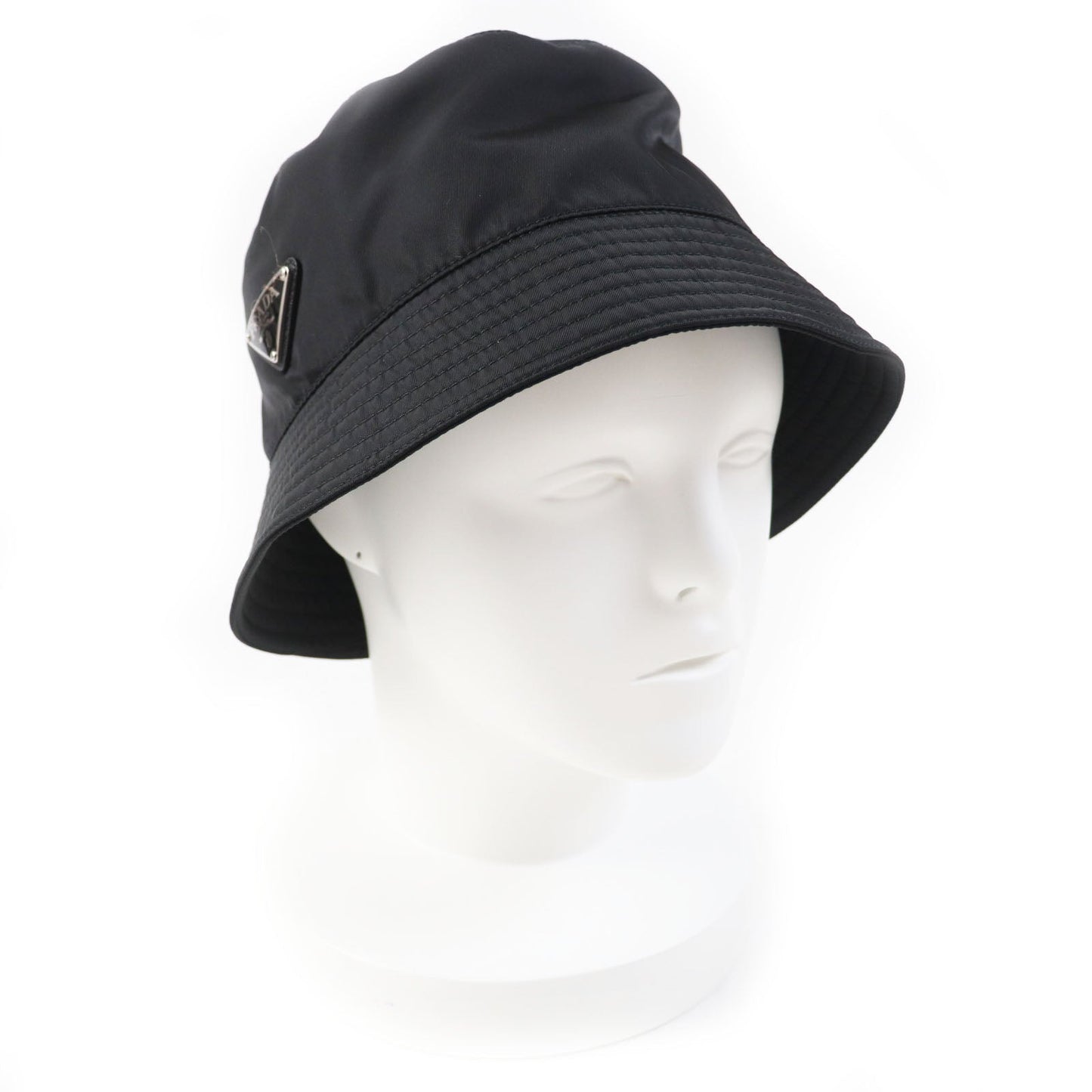 PRADA hat 1HC137 recycled polyamide black RE-NYLON M