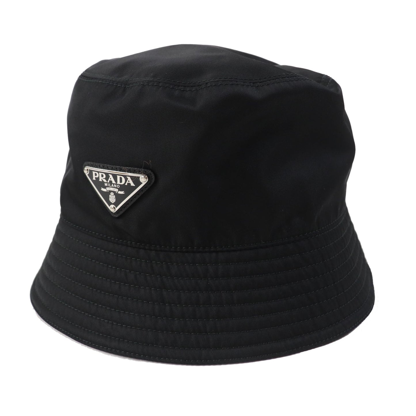 PRADA hat 1HC137 recycled polyamide black RE-NYLON M
