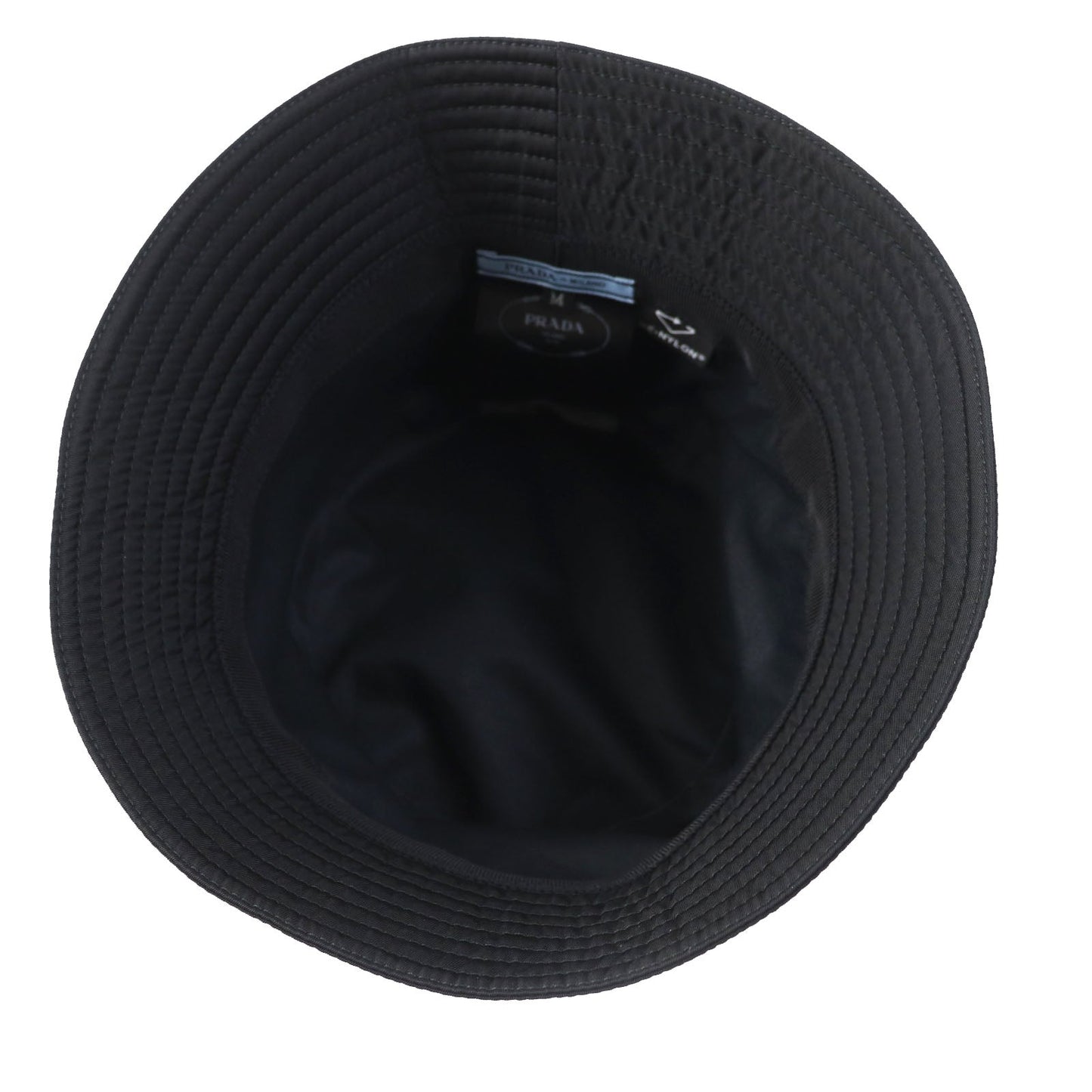 PRADA hat 1HC137 recycled polyamide black RE-NYLON M