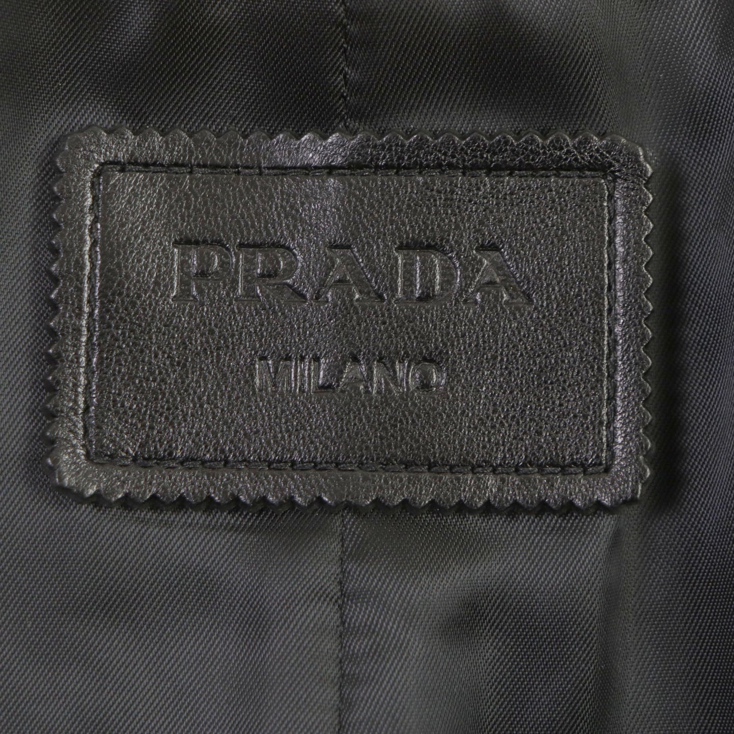 PRADA Leather coat UPS564 Lamb leather yellow S