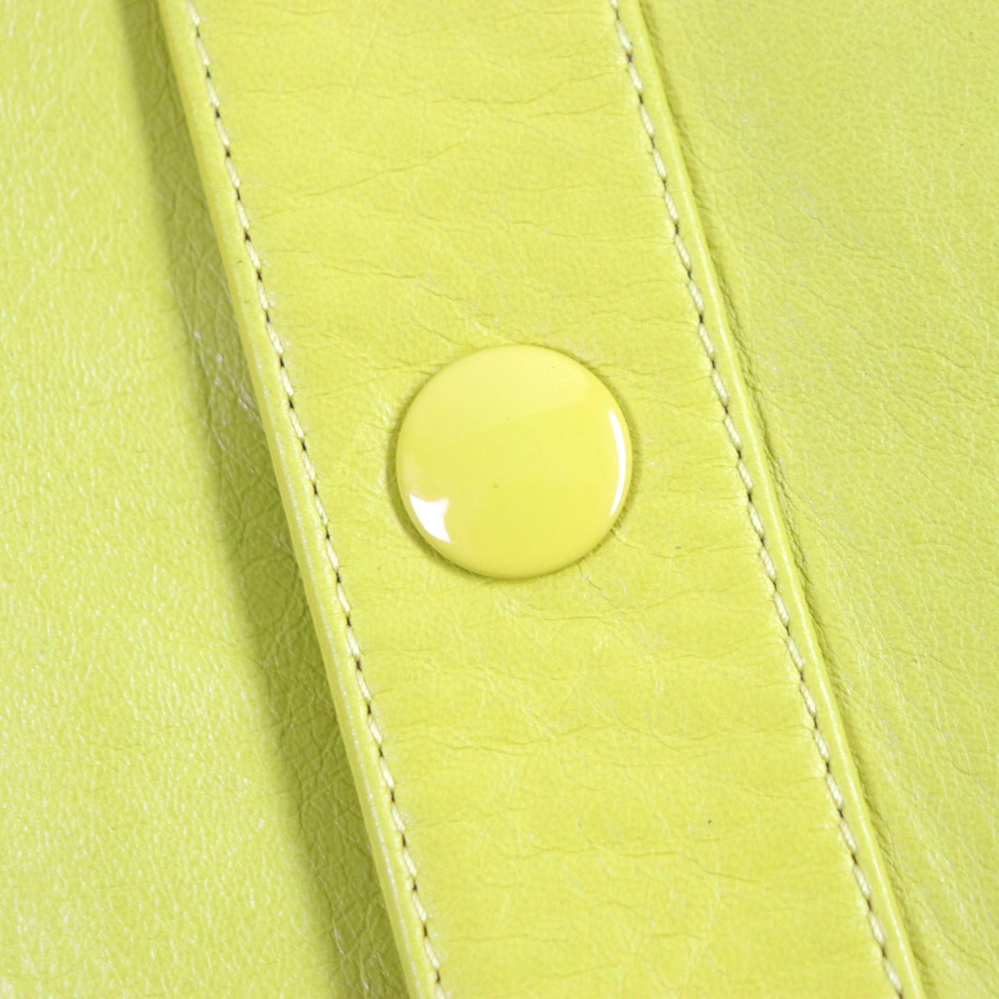 PRADA Leather coat UPS564 Lamb leather yellow S