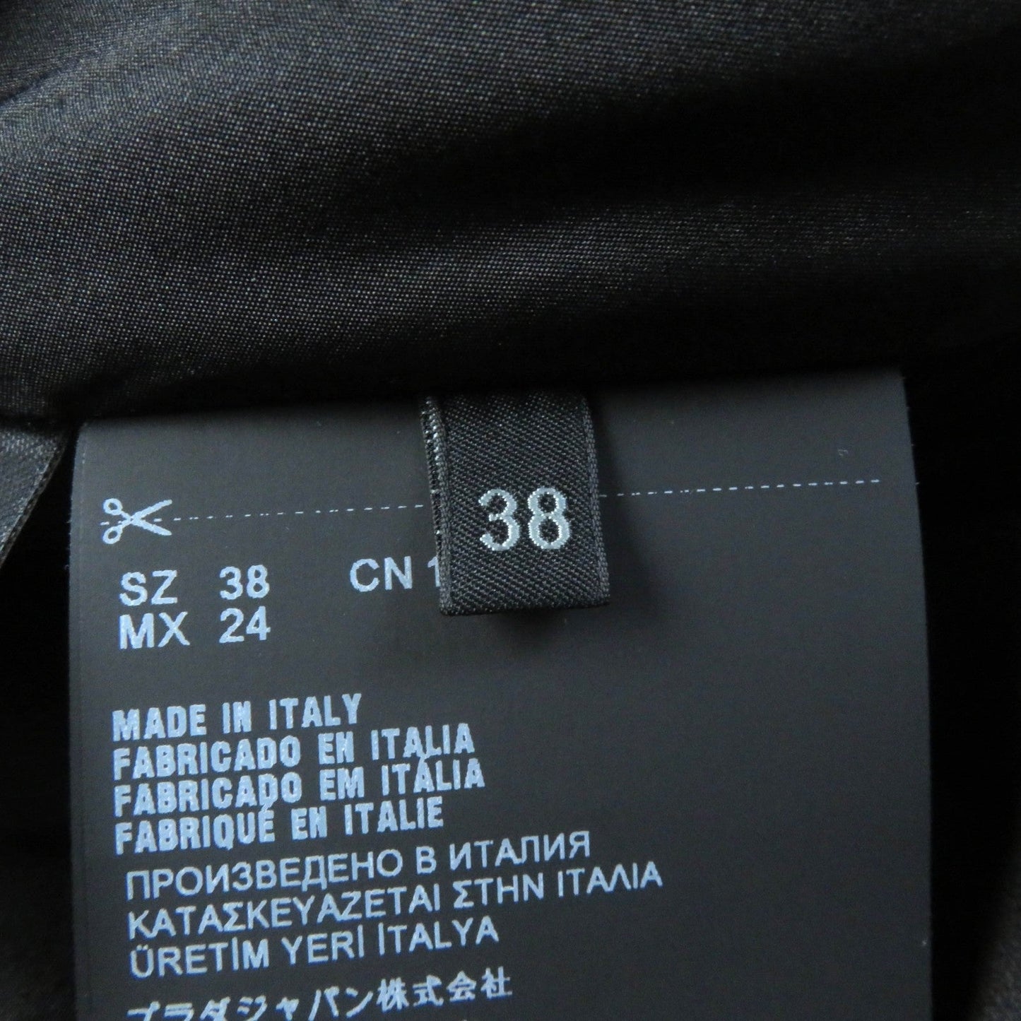 PRADA one piece P3C98 silk black 38