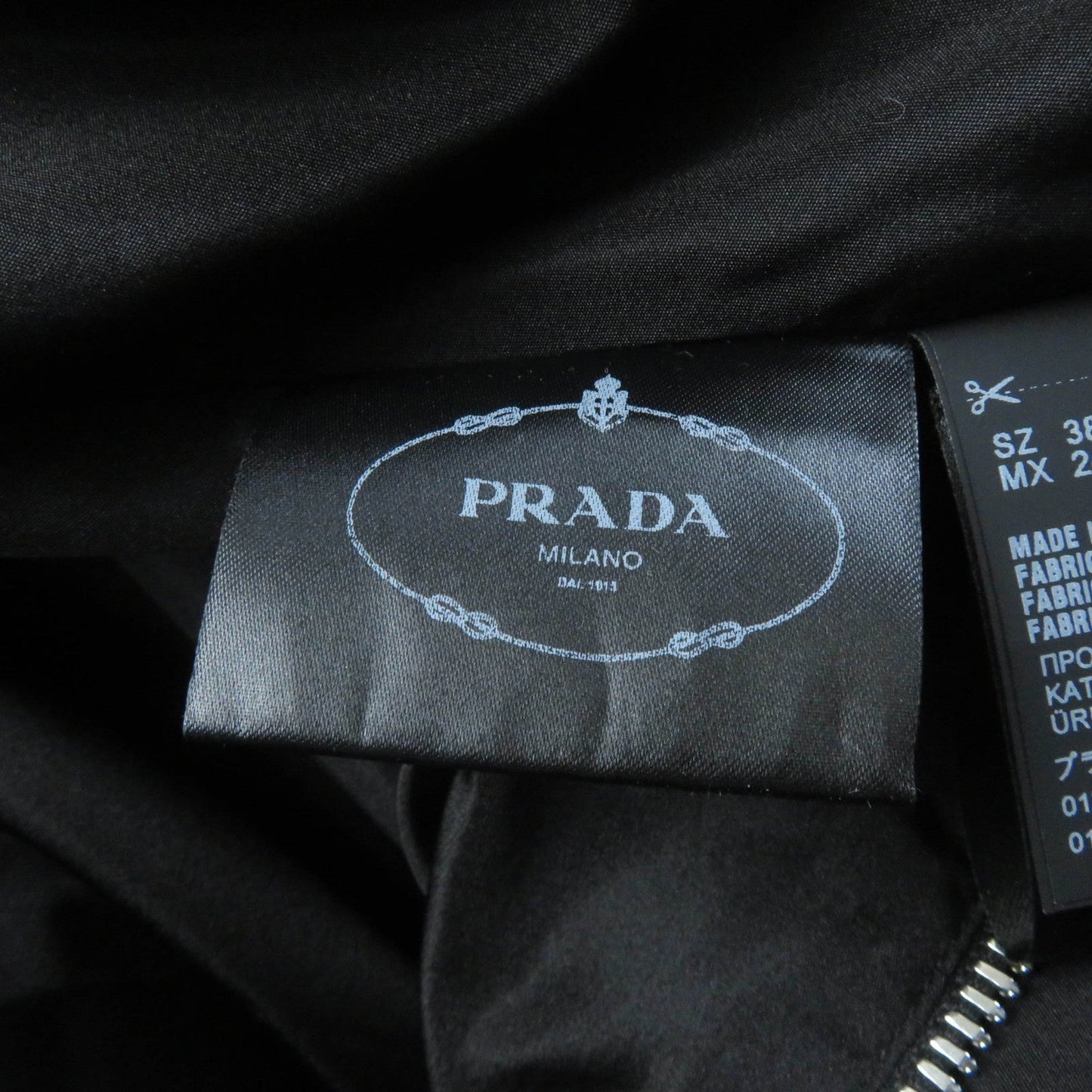 PRADA one piece P3C98 silk black 38