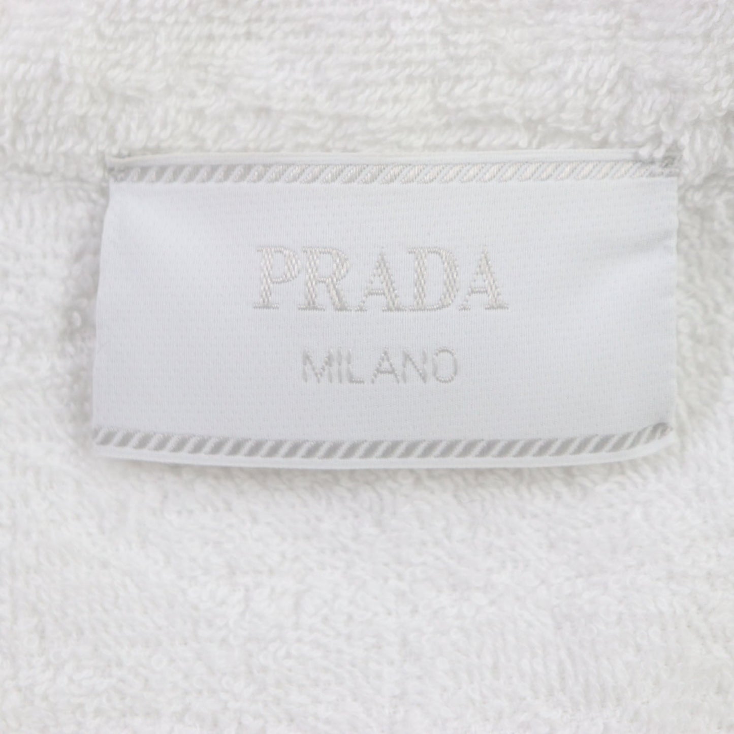 PRADA Short sleeve shirt SC559 cotton White black XL