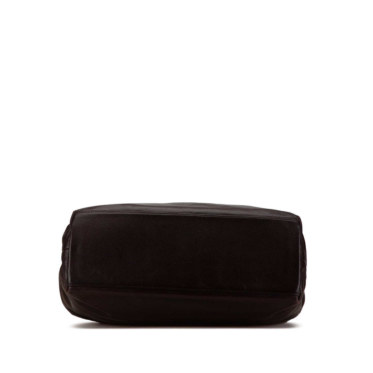 Brown Chanel CC Caviar Tote