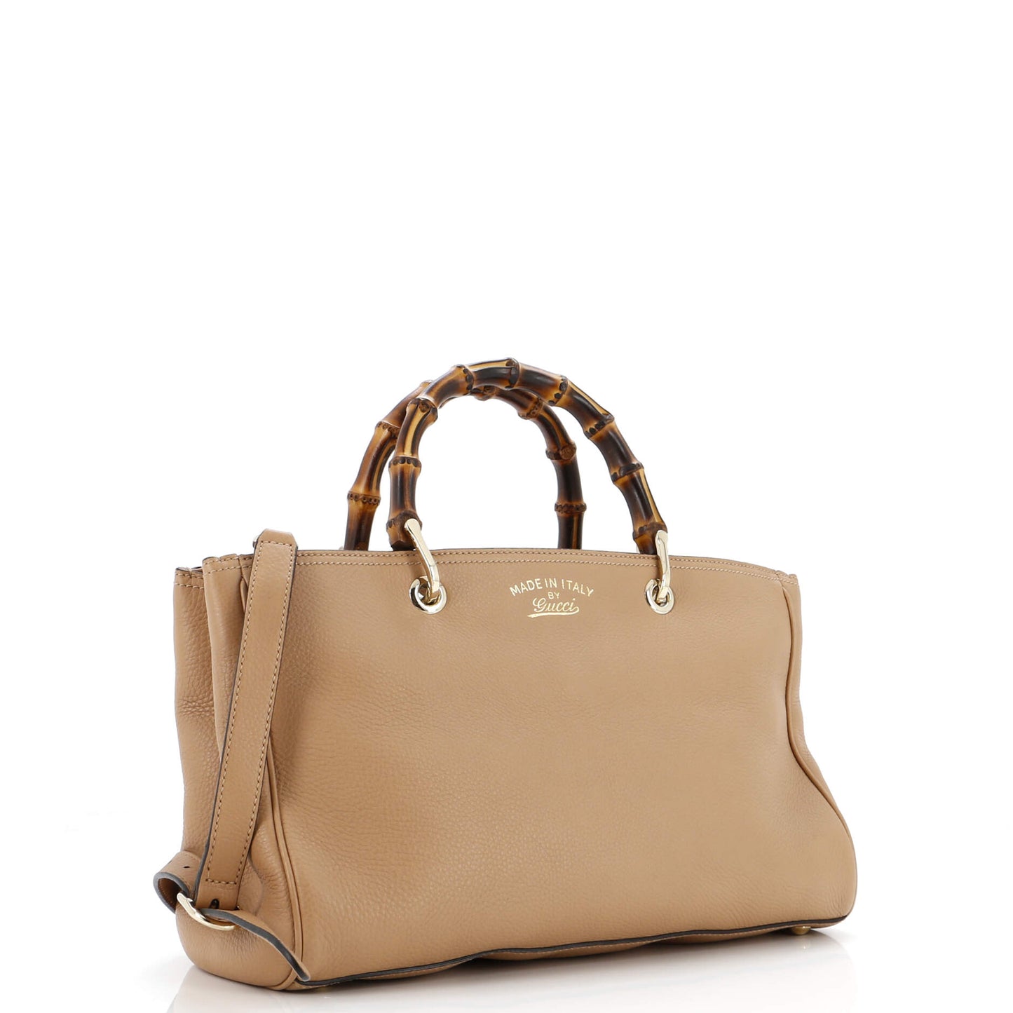 Bamboo Shopper Tote Leather Medium