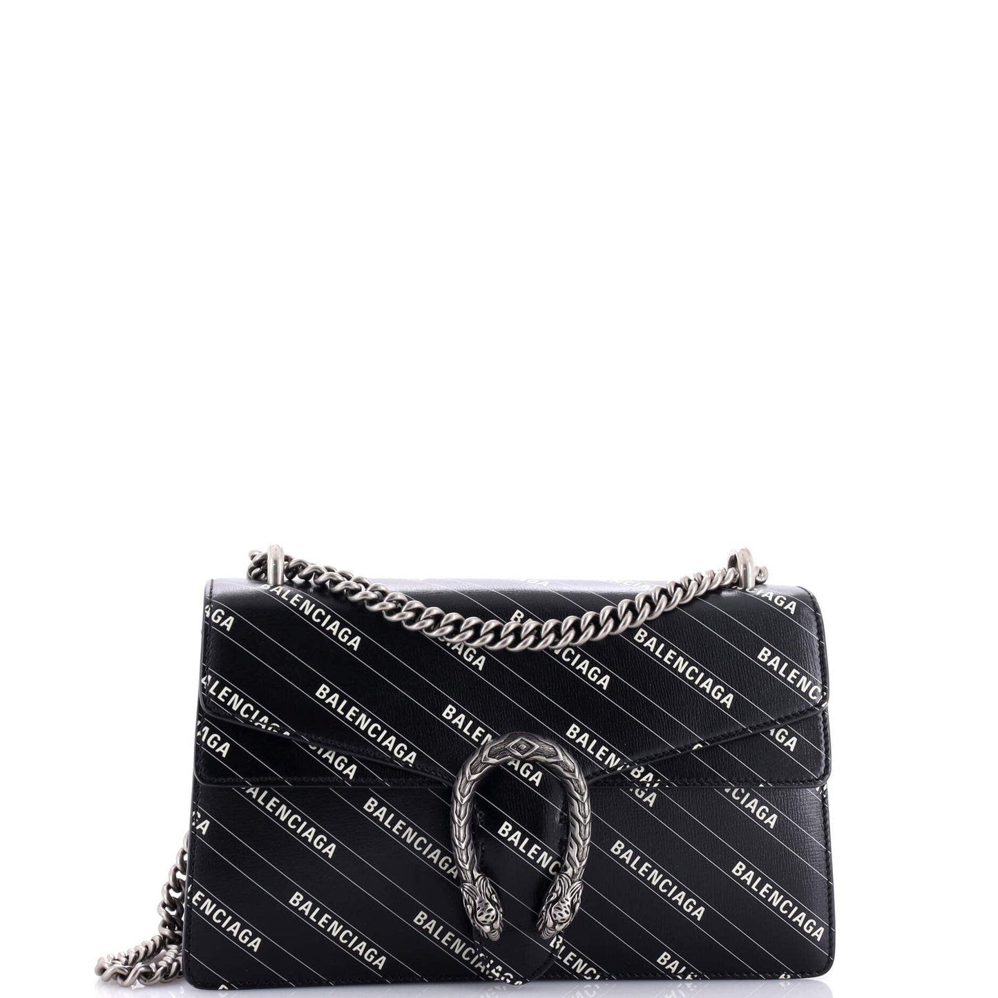 x Balenciaga The Hacker Project Dionysus Bag Logo Printed Leather Small