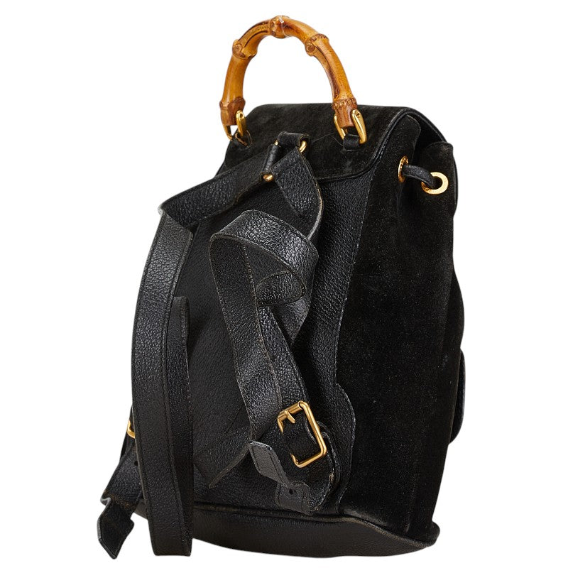 Gucci Bamboo Leather Suede Backpack