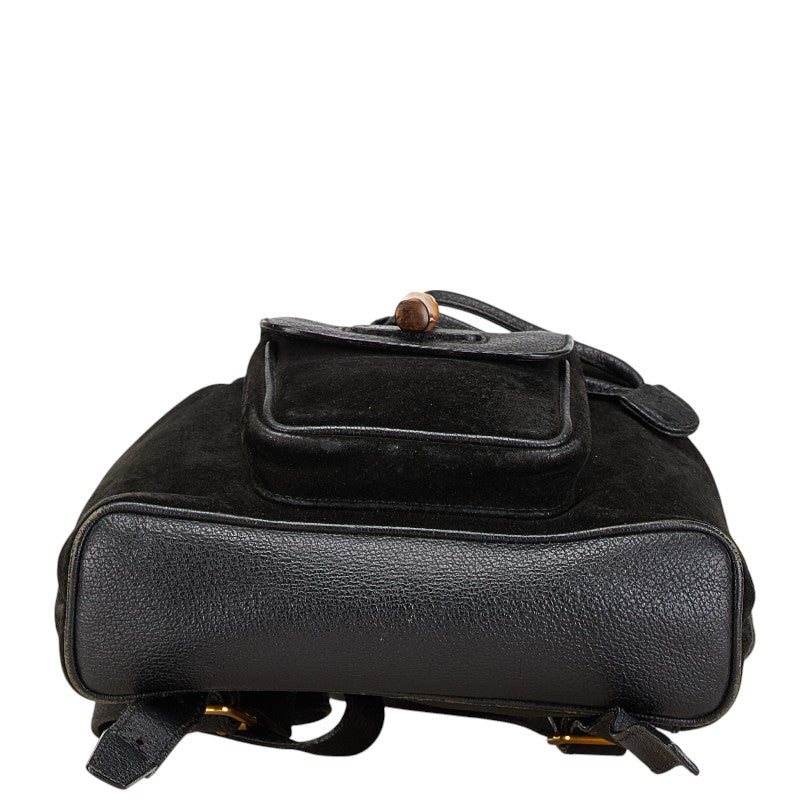 Gucci Bamboo Leather Suede Backpack