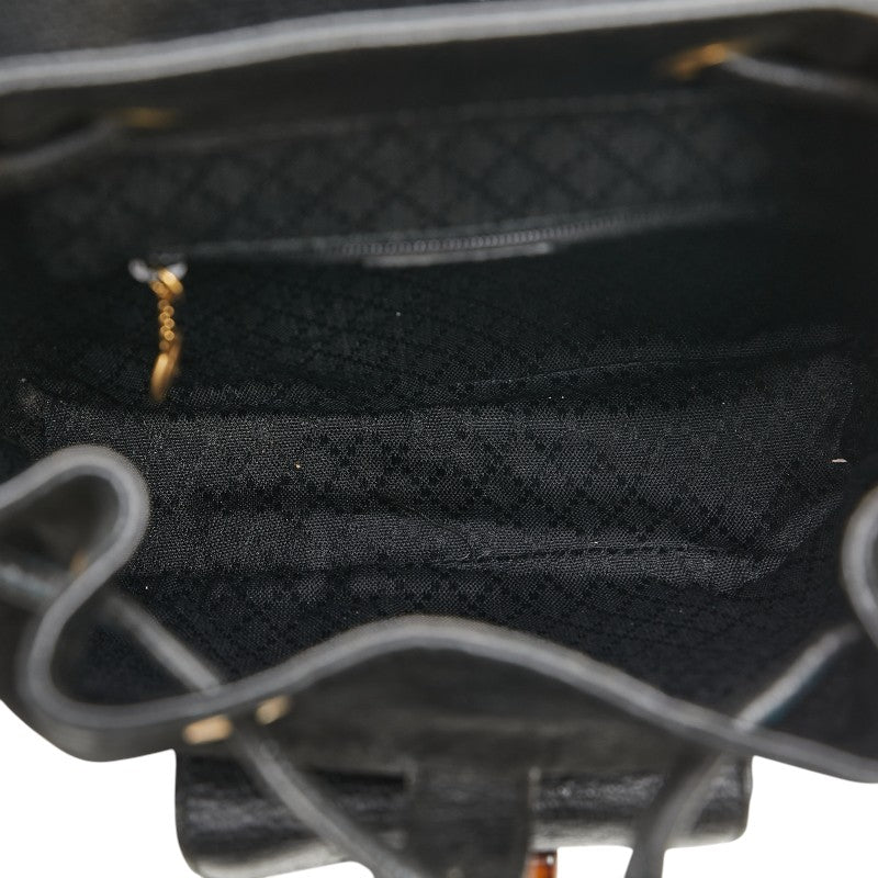 Gucci Bamboo Leather Suede Backpack