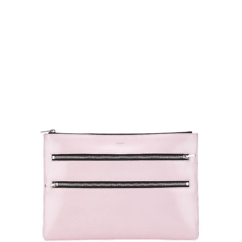 Celine Pink Leather Clutch Bag