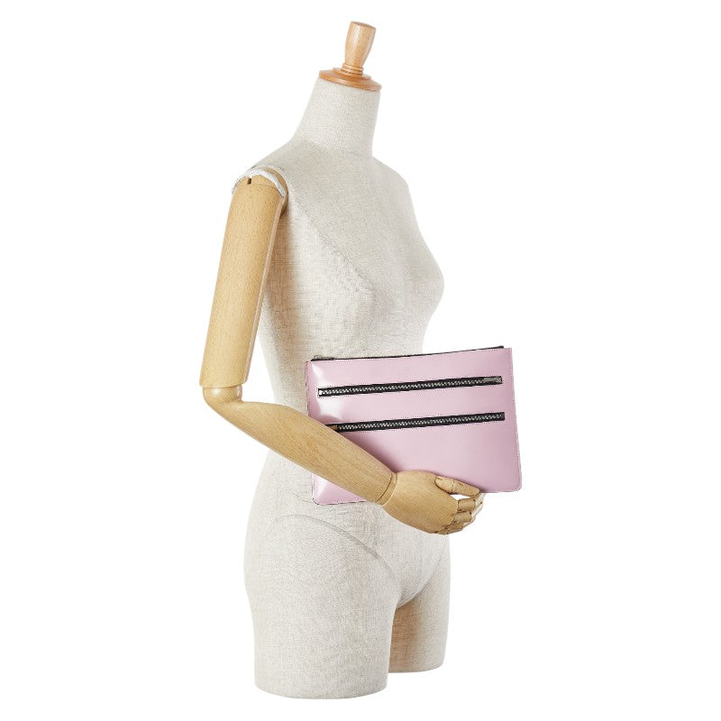 Celine Pink Leather Clutch Bag