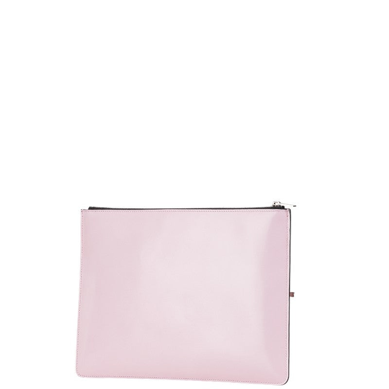Celine Pink Leather Clutch Bag