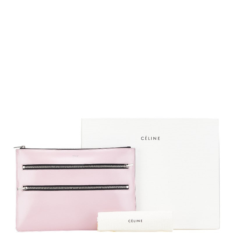 Celine Pink Leather Clutch Bag