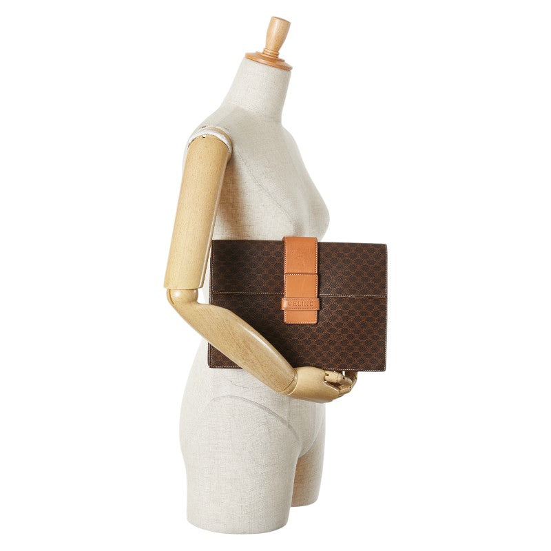 Celine Macadam PVC Leather Clutch Bag