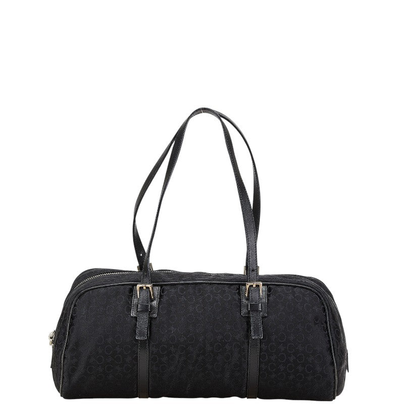 Celine C Macadam Canvas Leather Handbag Mini Boston Bag