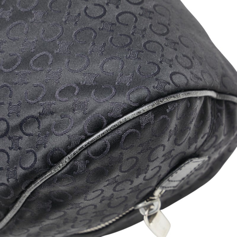 Celine C Macadam Canvas Leather Handbag Mini Boston Bag