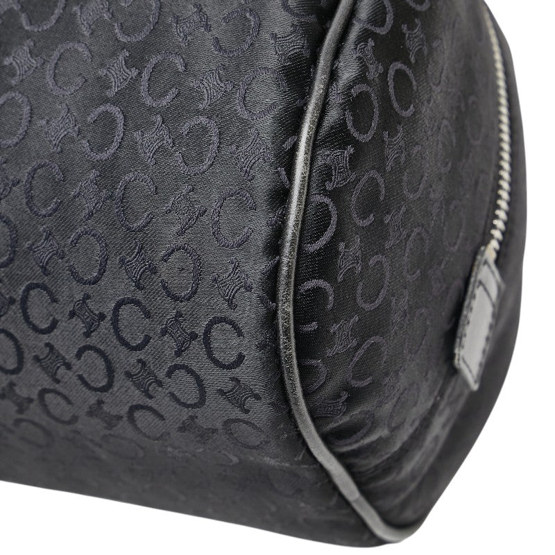 Celine C Macadam Canvas Leather Handbag Mini Boston Bag