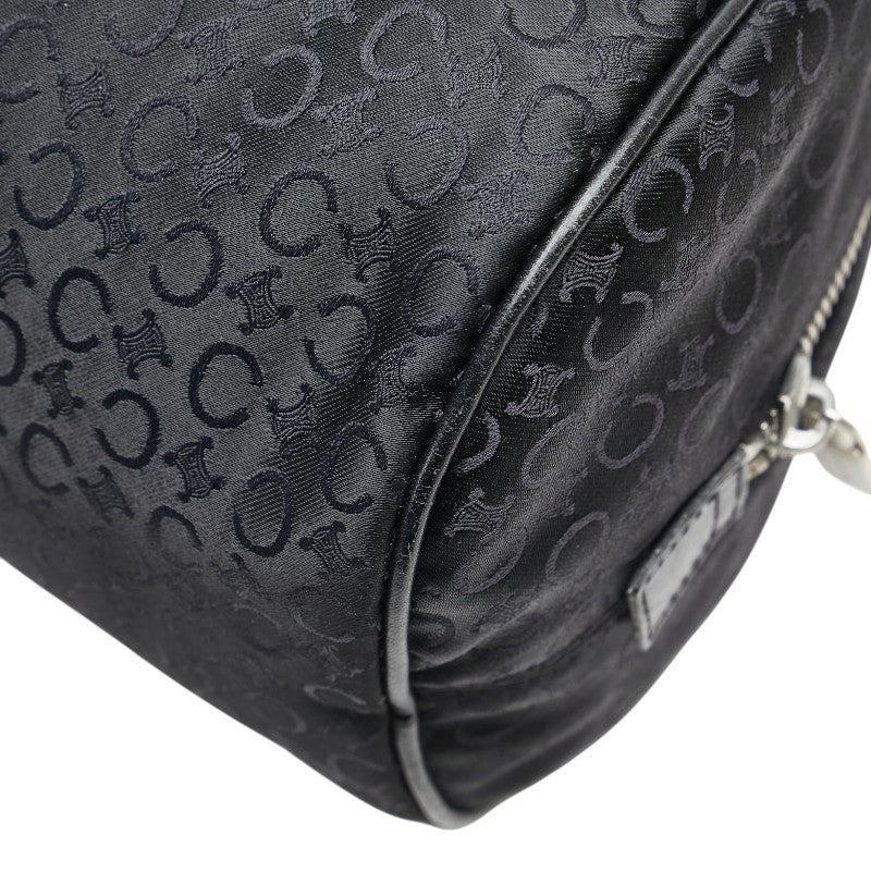 Celine C Macadam Canvas Leather Handbag Mini Boston Bag
