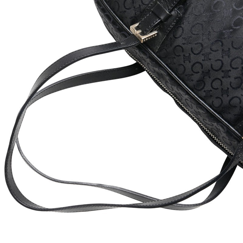 Celine C Macadam Canvas Leather Handbag Mini Boston Bag