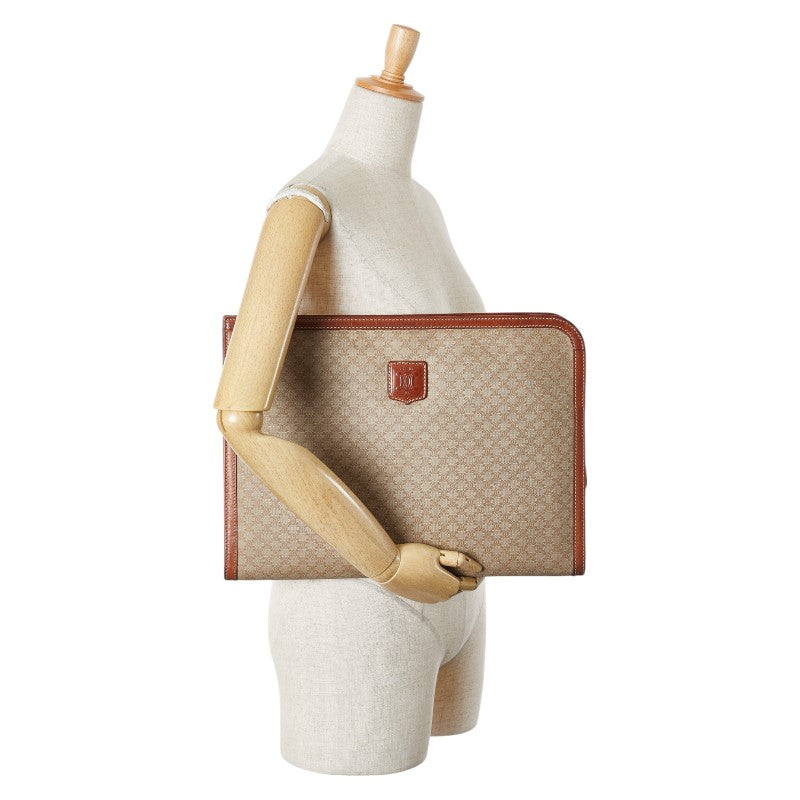 Celine Macadam PVC Leather Clutch Bag