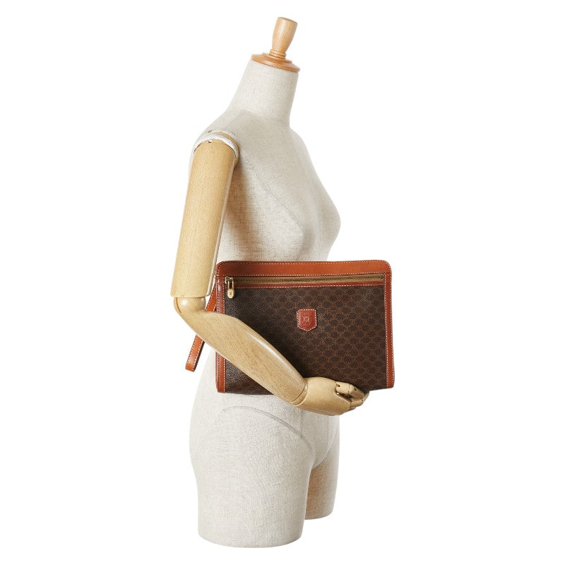 Celine Macadam PVC Leather Clutch Bag