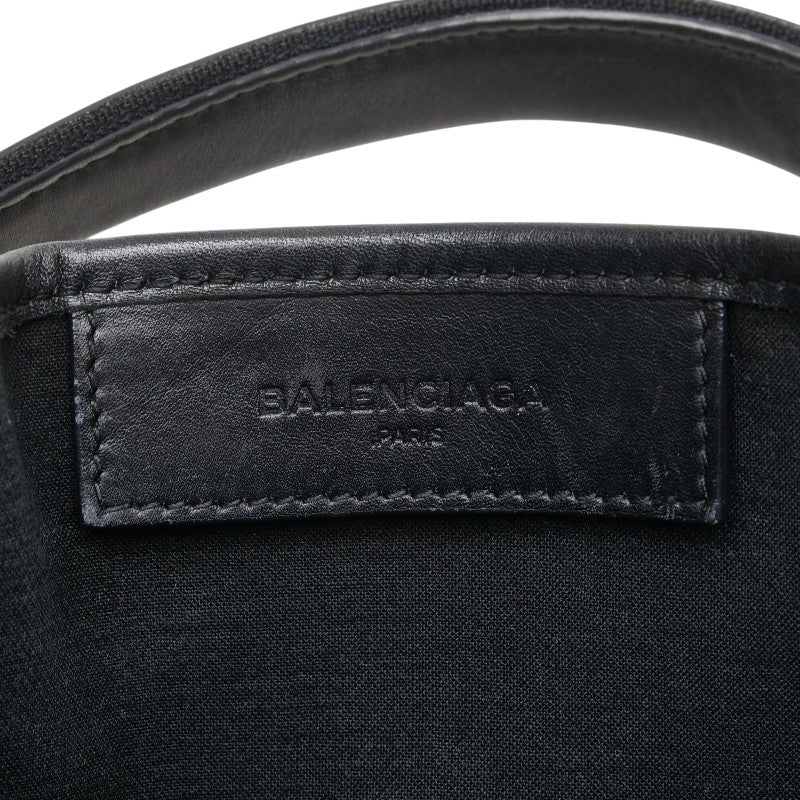 Balenciaga Canvas Leather Navy Cabas XS 2way Bag 390346