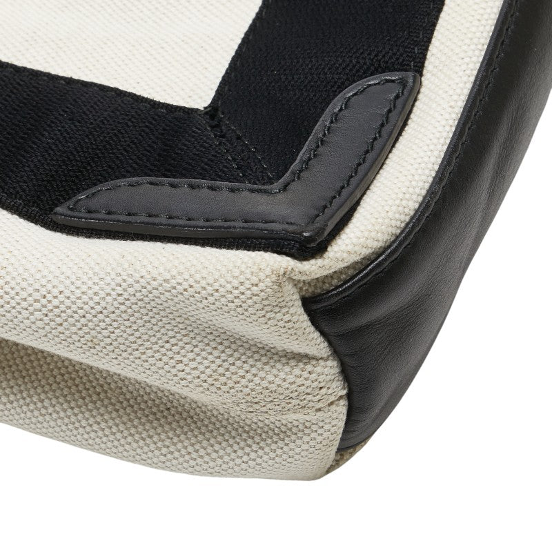 Balenciaga Canvas Leather Navy Cabas XS 2way Bag 390346