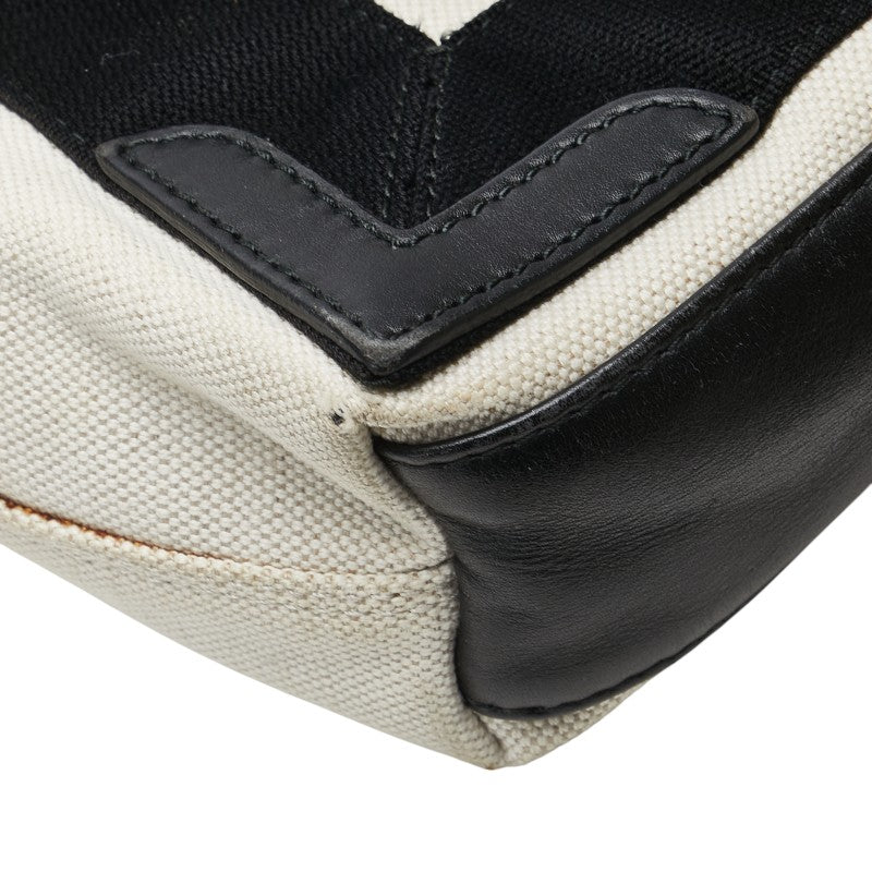 Balenciaga Canvas Leather Navy Cabas XS 2way Bag 390346