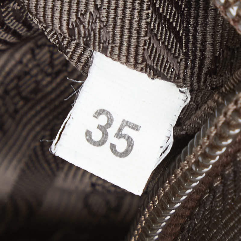Prada Nylon Leather Triangle Logo Plate Backpack