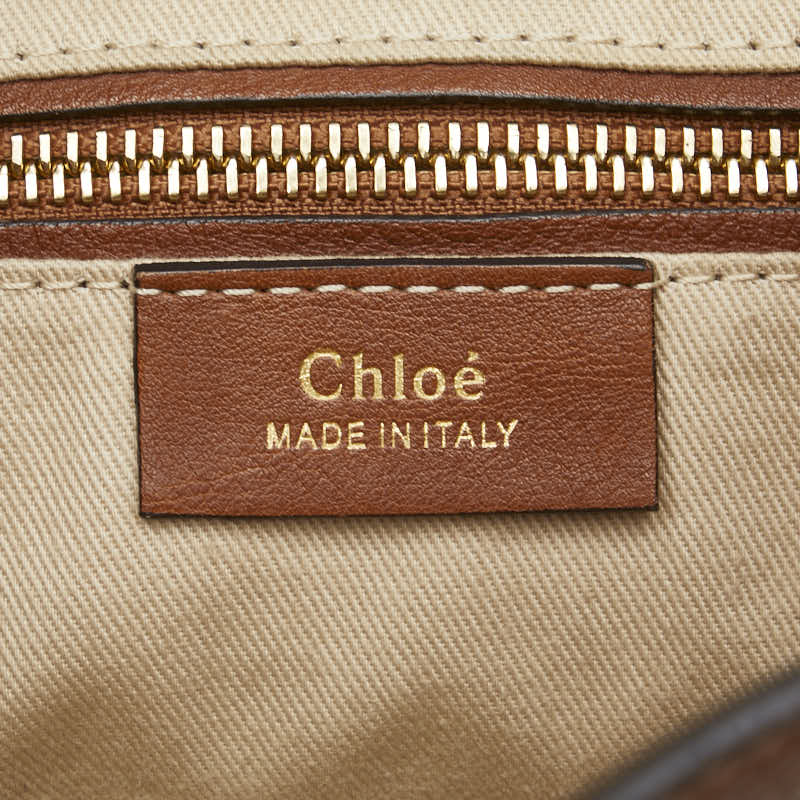 Chloe Leather Suede Faye 2way Backpack