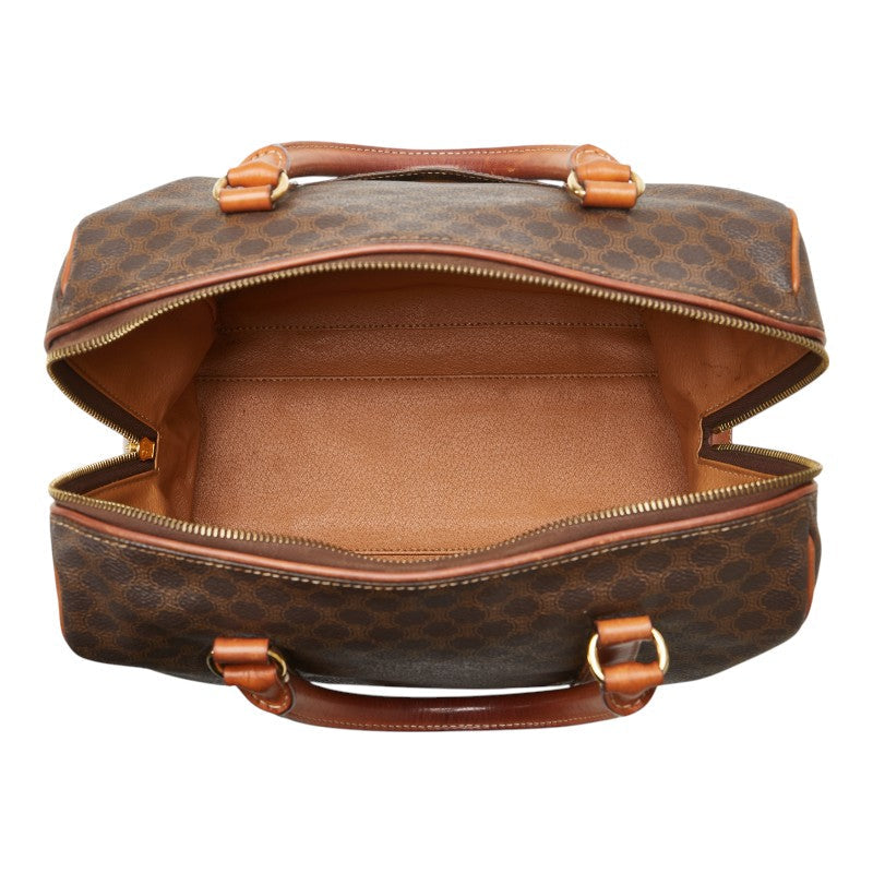 Celine Macadam PVC Leather Handbag Boston Bag