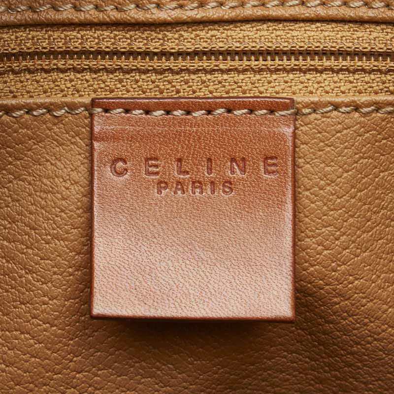 Celine Macadam PVC Leather Handbag Boston Bag