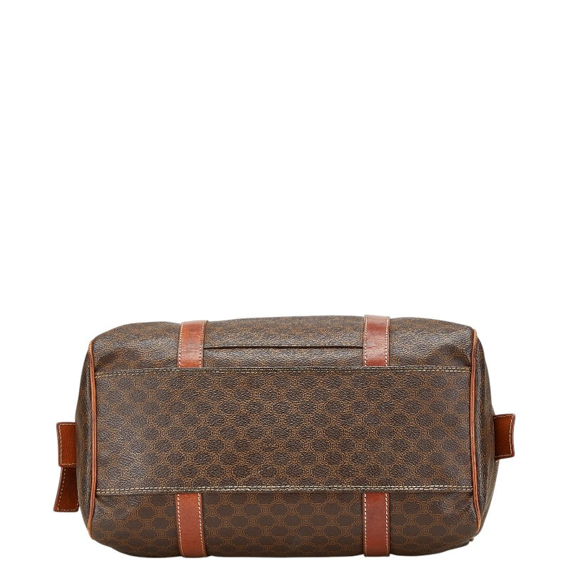 Celine Macadam PVC Leather Handbag Boston Bag