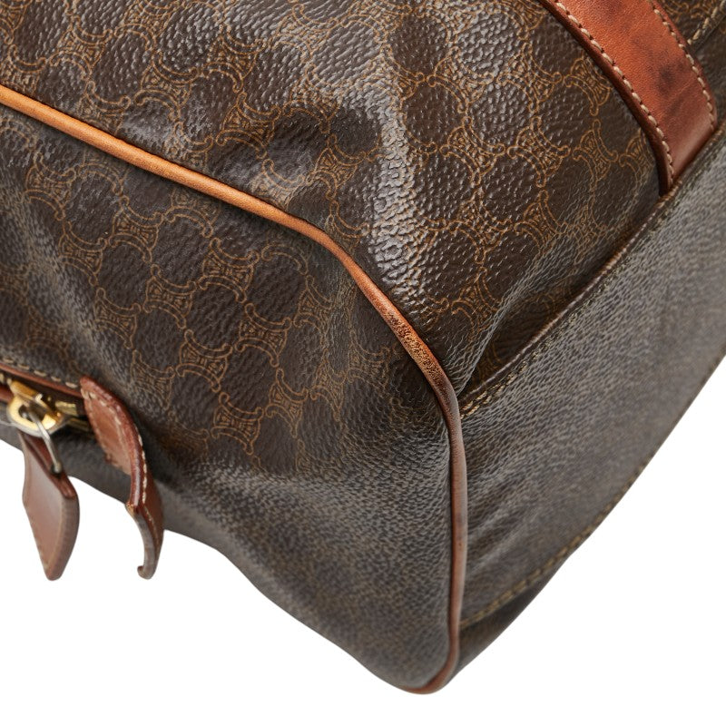 Celine Macadam PVC Leather Handbag Boston Bag