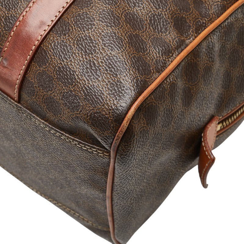 Celine Macadam PVC Leather Handbag Boston Bag