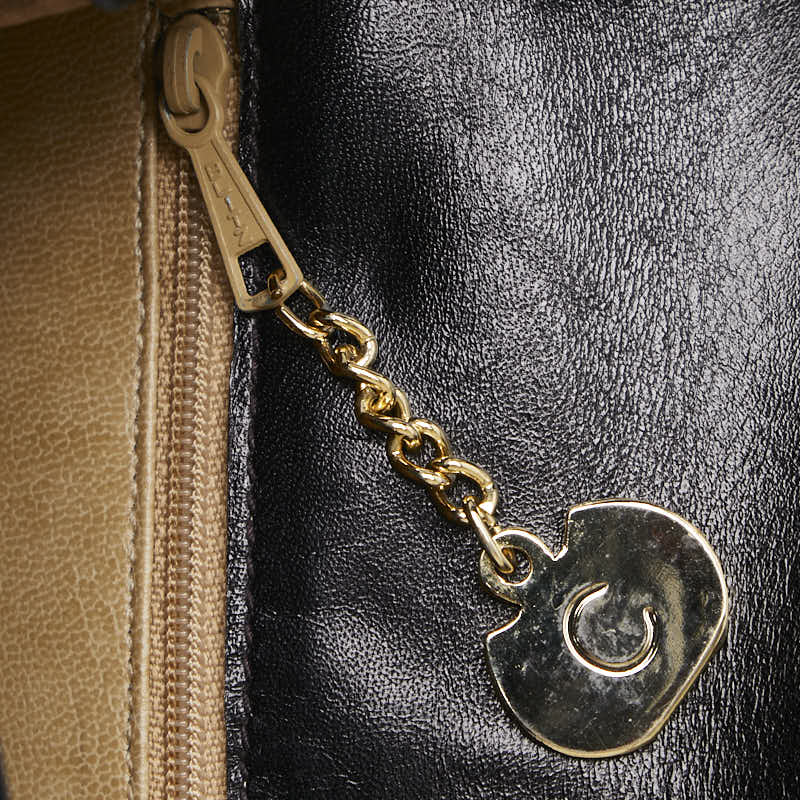 Celine Black Leather Shoulder Bag