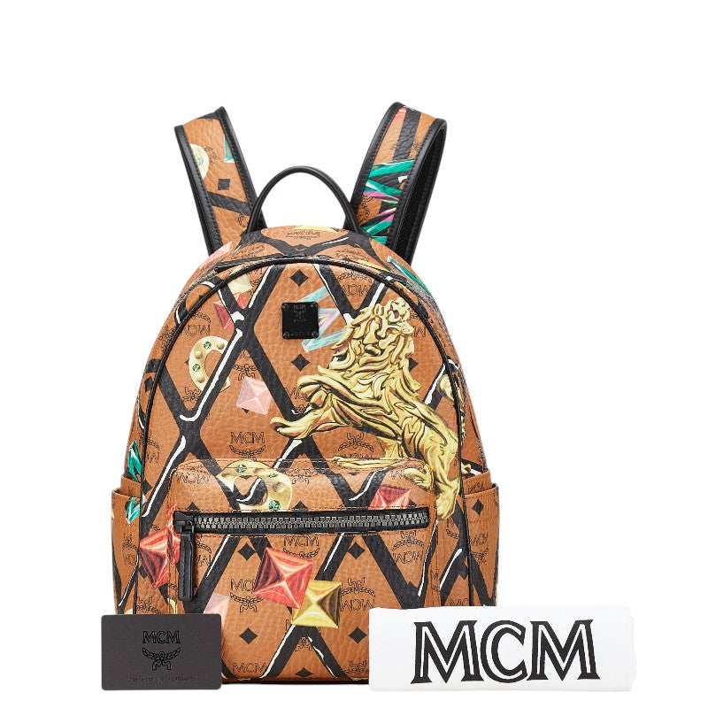 MCM PVC Leather Visetos Loveless Collaboration Backpack