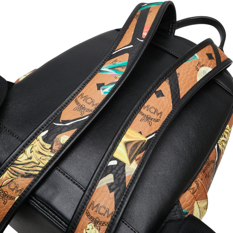 MCM PVC Leather Visetos Loveless Collaboration Backpack