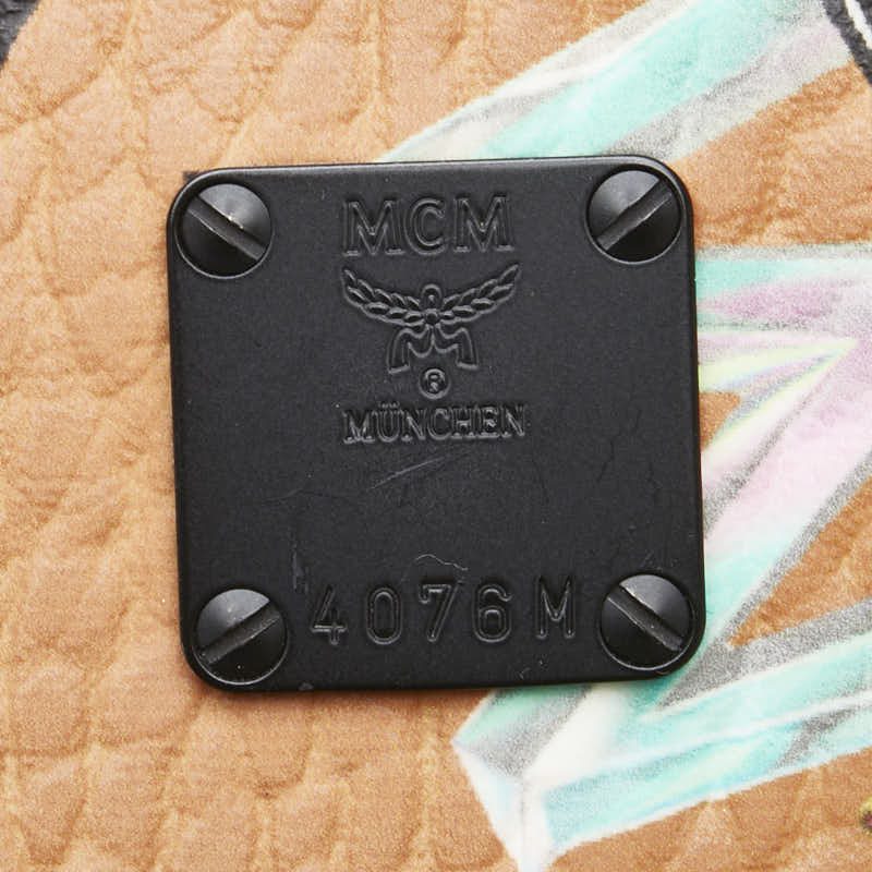 MCM PVC Leather Visetos Loveless Collaboration Backpack