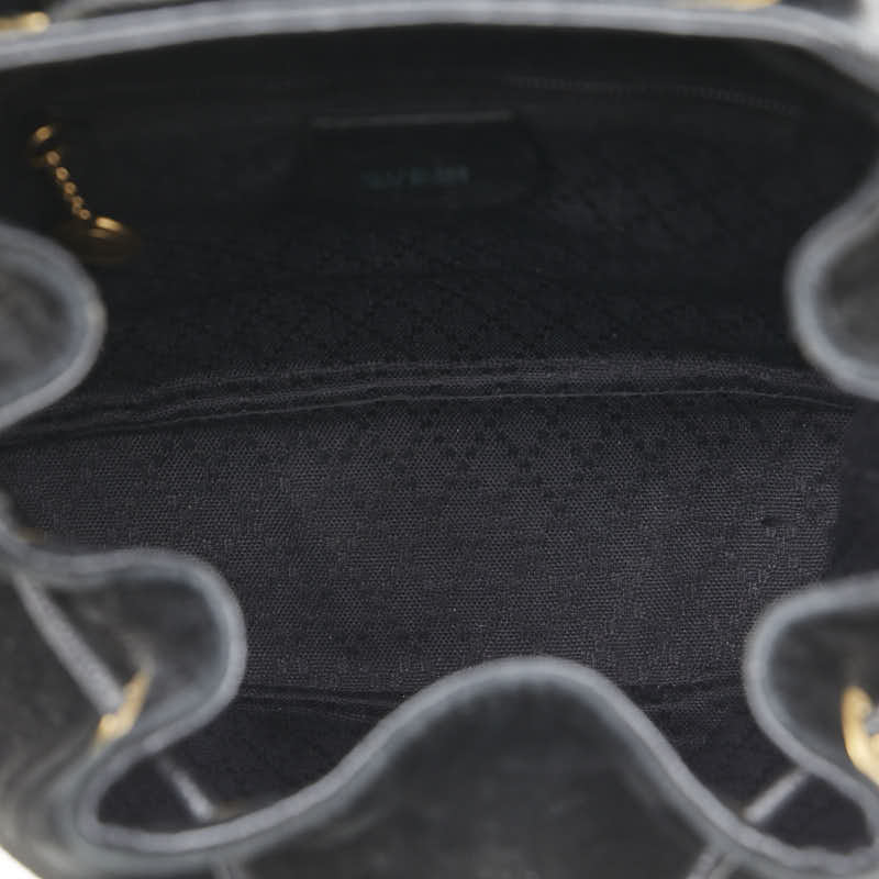 Gucci Leather Suede Bamboo Backpack 00320580030