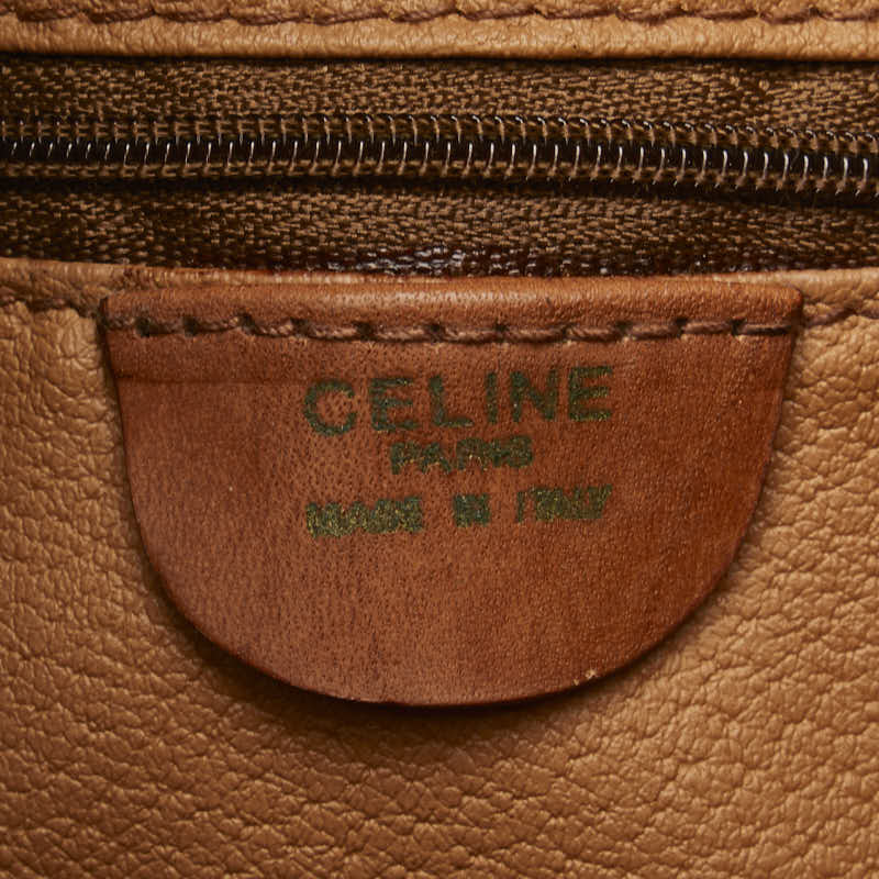 Celine PVC Leather Macadam Shoulder Bag