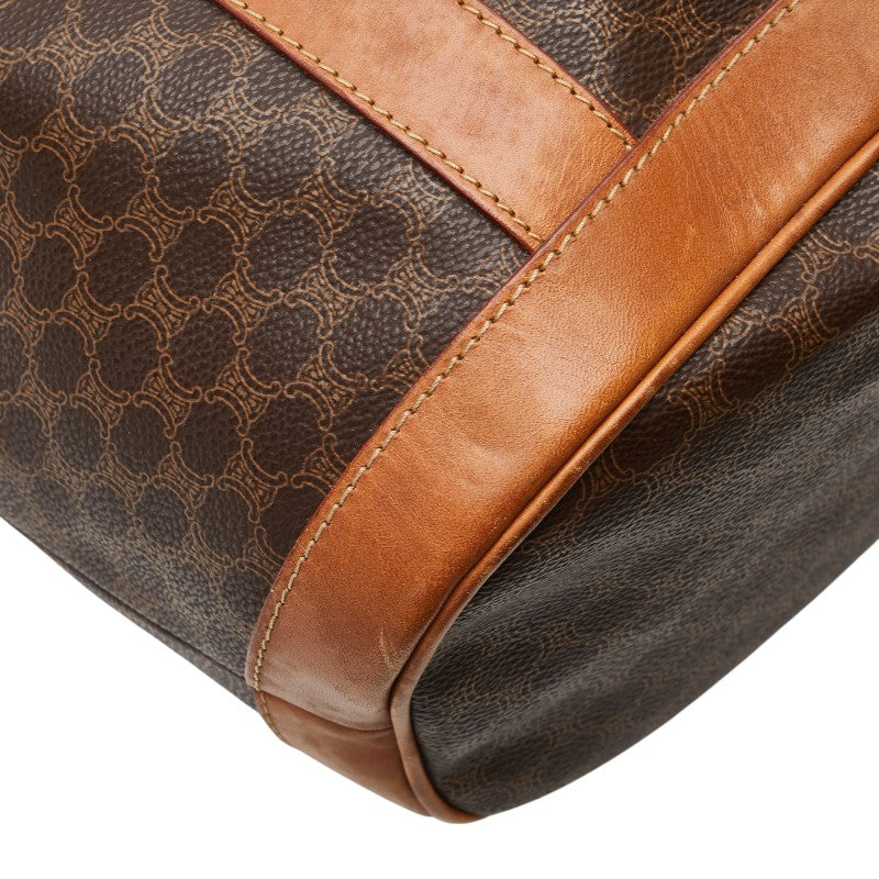 Celine PVC Leather Macadam Shoulder Bag