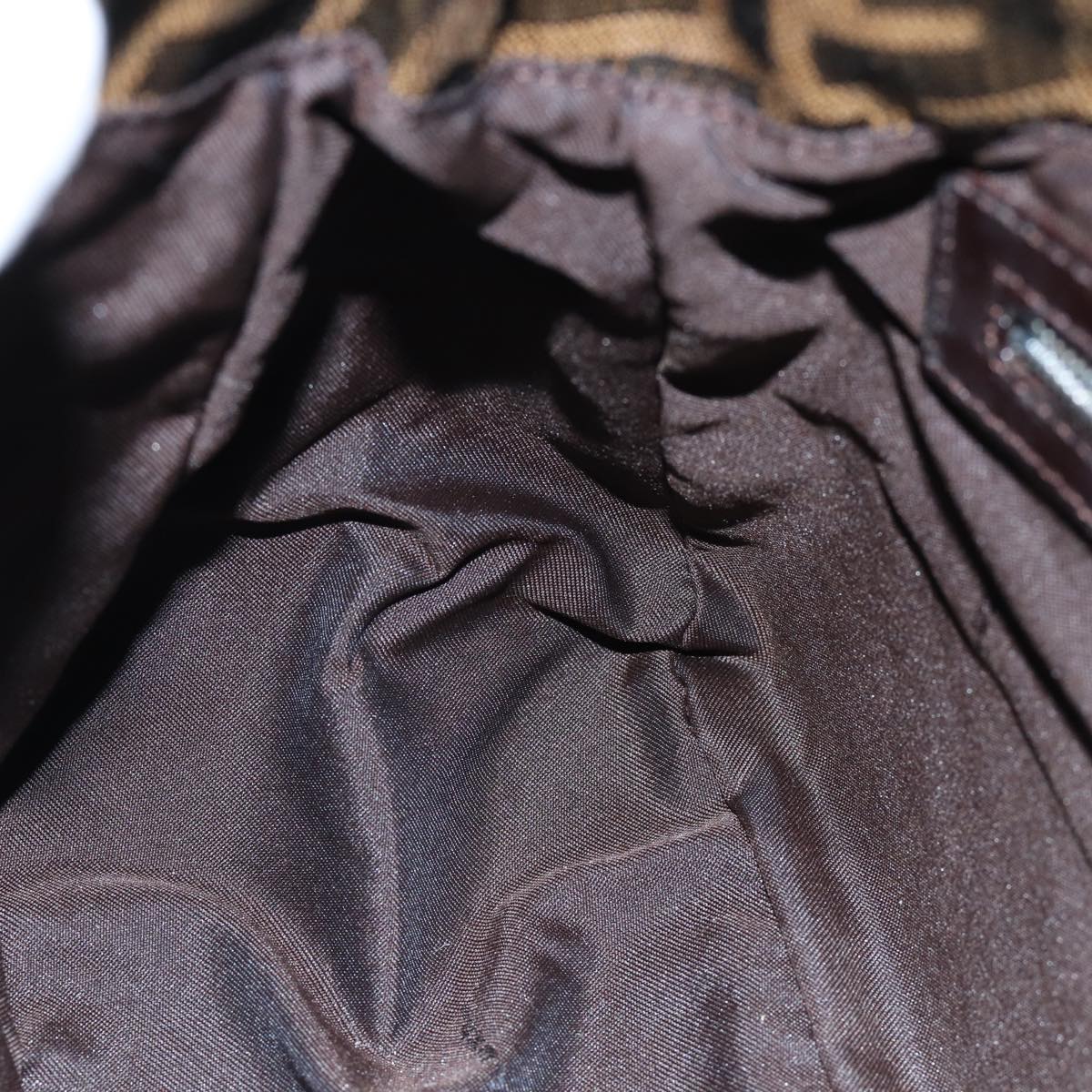 Fendi Mamma Baguette Brown Canvas Shoulder Bag ()