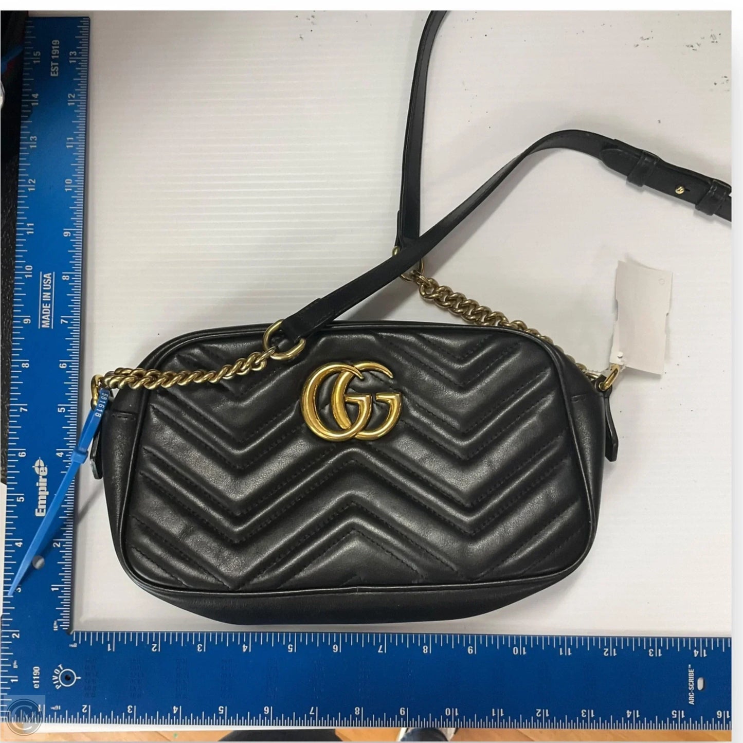 Crossbody Luxury Designer By Gucci, Size: Medium