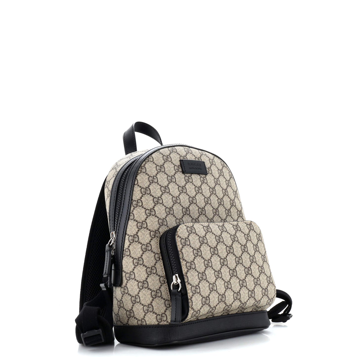Zip Pocket Backpack GG Coated Canvas Small