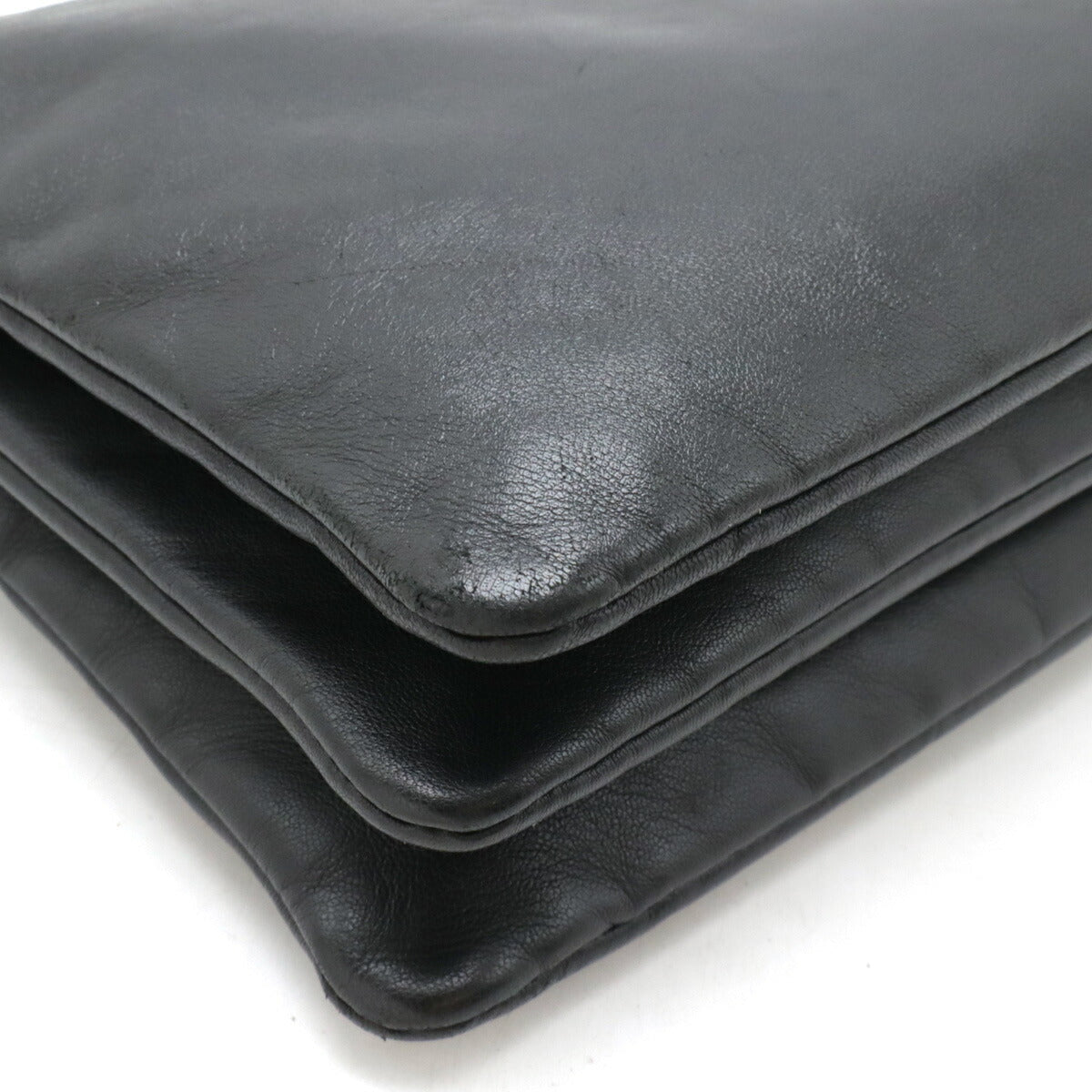 Celine Trio Large Lambskin Shoulder Bag Black